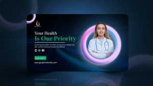 Health And Medical Promotion Website Banner Design