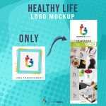 Healthy Life Logo Preview Mockup