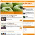 HealthyLiving Orange - Template para Blogger HealthyLiving Orange