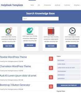 HelpDesk Theme Responsive