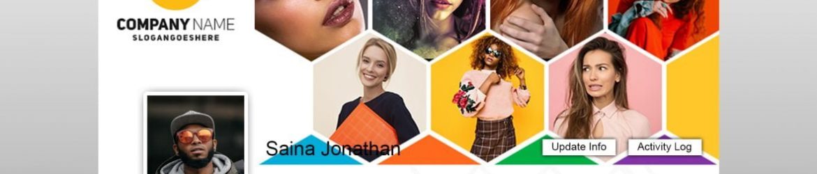 Hexagon Photos Facebook Cover Design