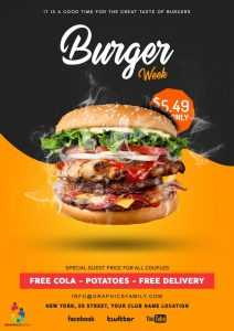 High-Quality Burger Flyer Template