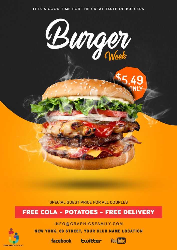 High-Quality Burger Flyer Template