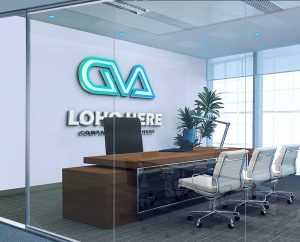 High – Quality Office Logo Mockup