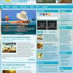 Holiday Blue - Template para Blogger Holiday Blue