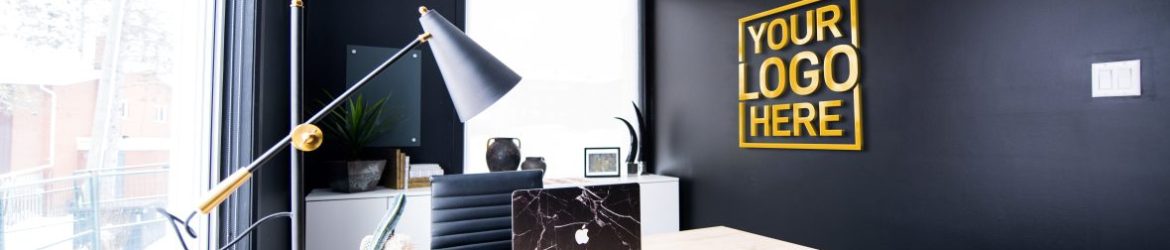 Home Office Logo Mockup