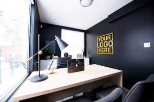 Home Office Logo Mockup