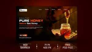 Honey Web Banner Design