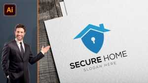 House Security Logo Vector