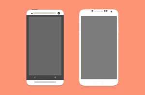 HTC One and Galaxy S4 Mockup