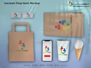 Icecream Shop Item Mockup