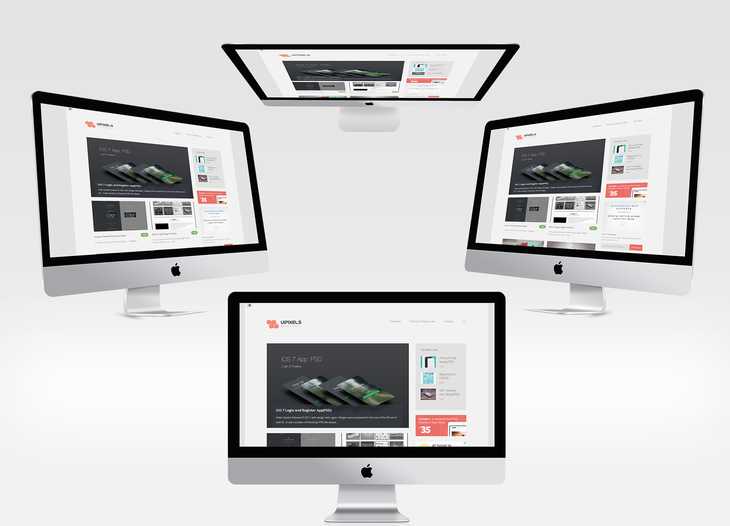 iMac PSD Mockup Template