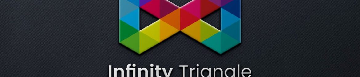 Infinity triangle colorful logo template