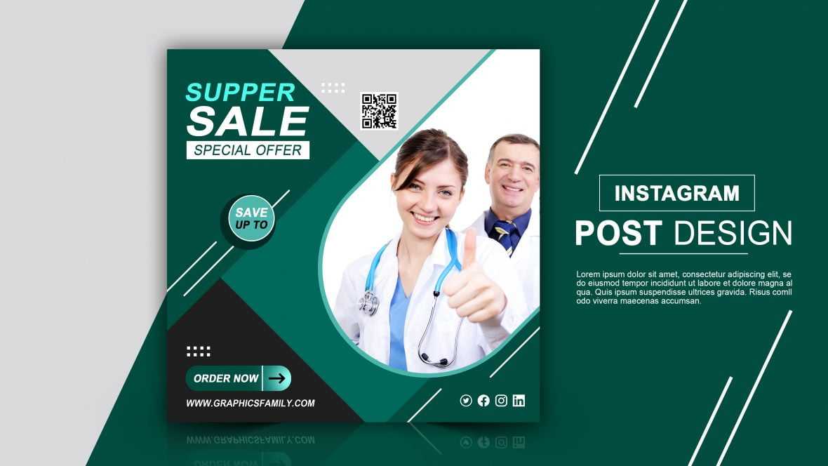 Instagram Medical Post Template Design