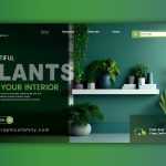 Interior Plants Banner Design Template - Download Grátis Interior Plants Banner Design Template