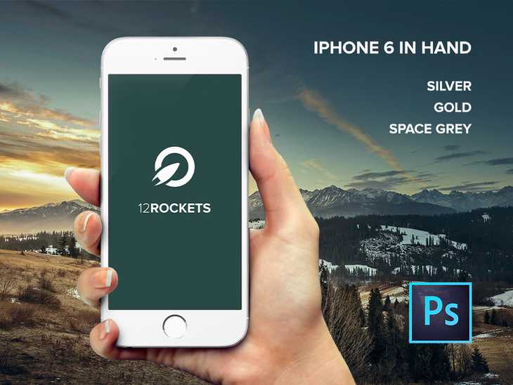 iPhone 6 Hand Template