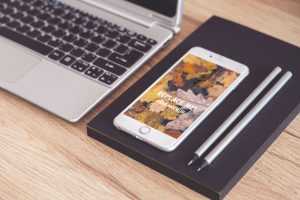 iPhone 6 Plus Free PSD Mockup