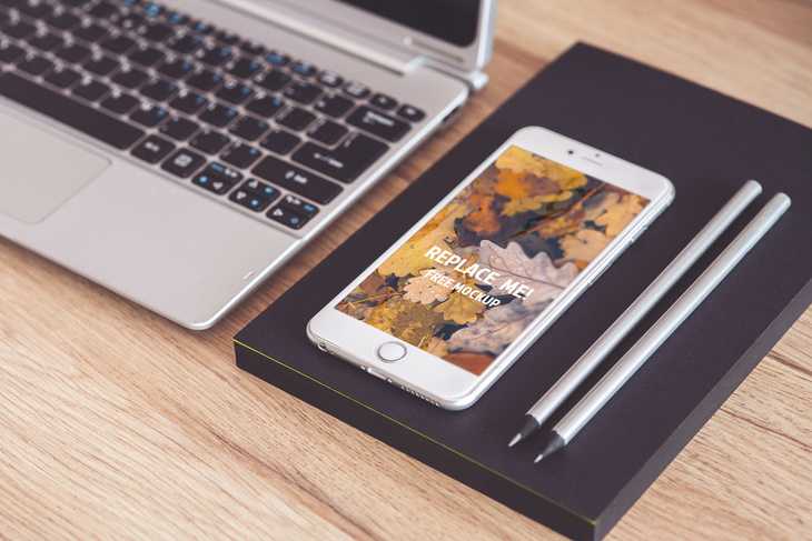 iPhone 6 Plus Free PSD Mockup