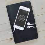 iPhone Mockup with Headphones