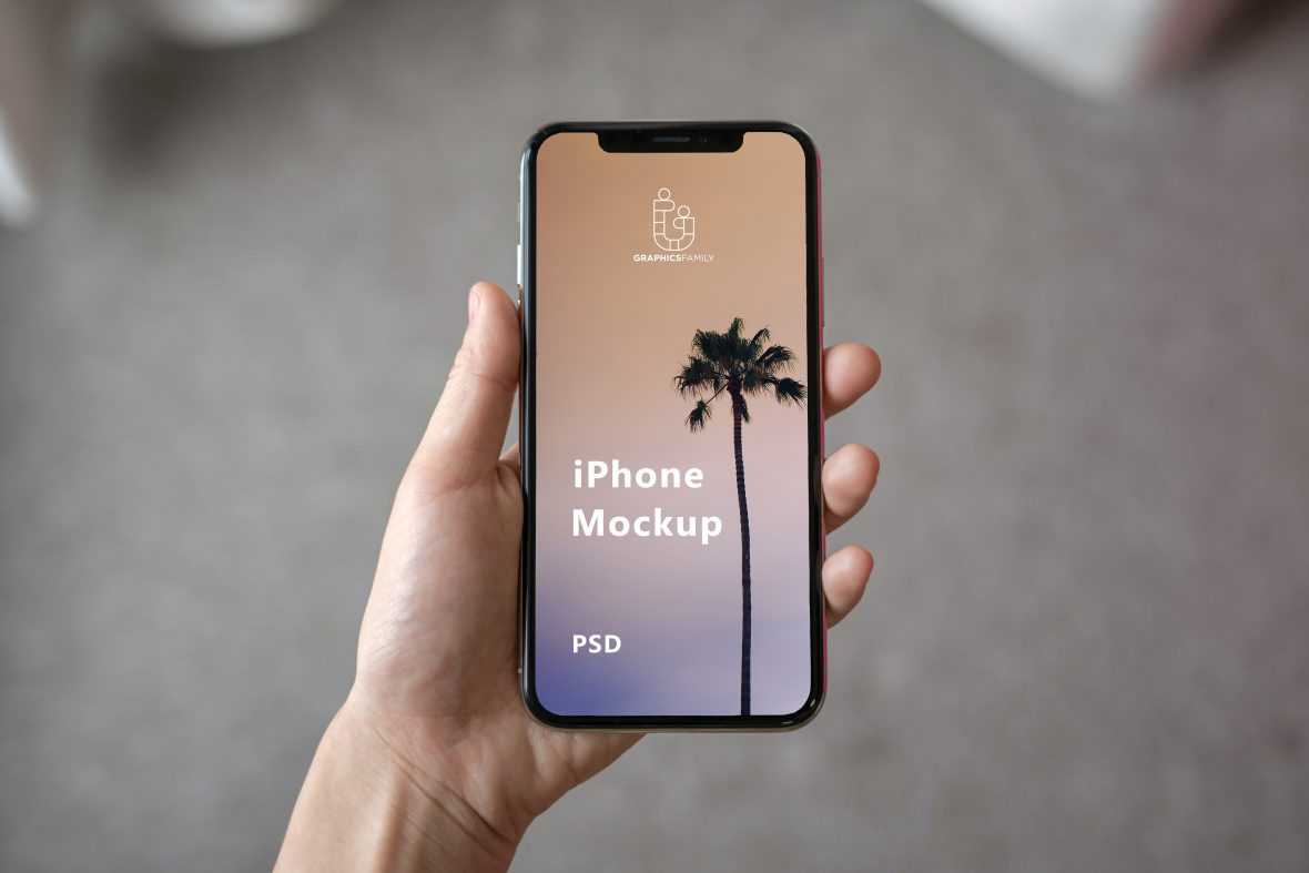 iPhone screen Design Mockup