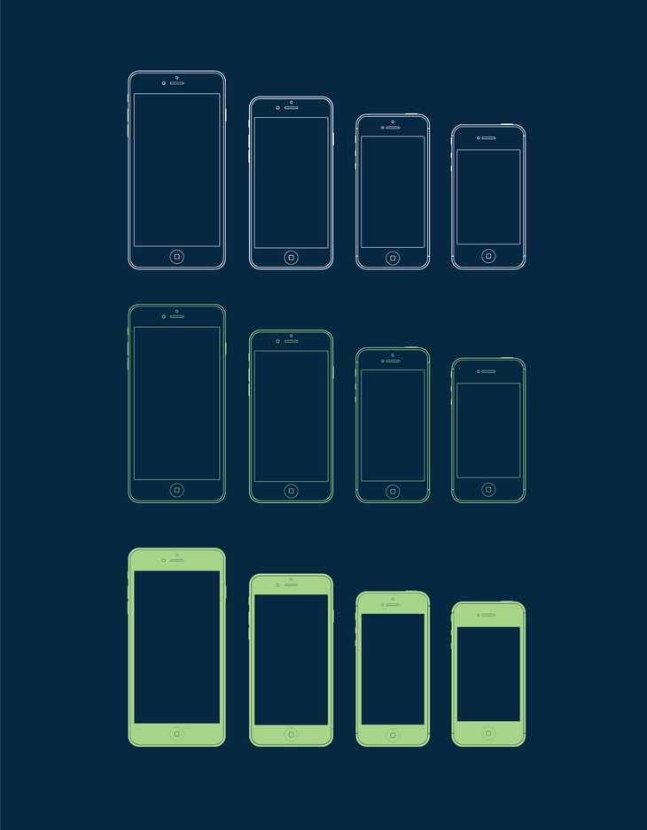 iPhone Vector Templates