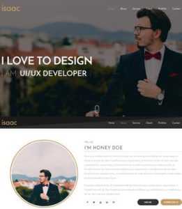 Isaac Landing Page
