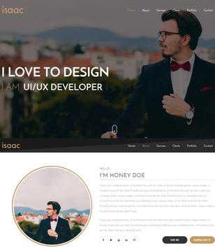 Isaac Landing Page