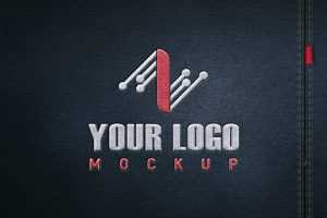 Jeans Clothing Logo Mockup
