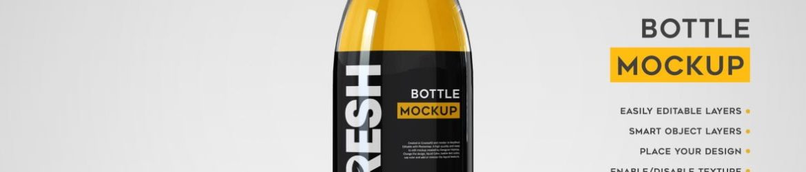Juice Bottle Mockup