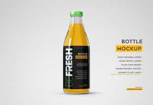 Juice Bottle Mockup