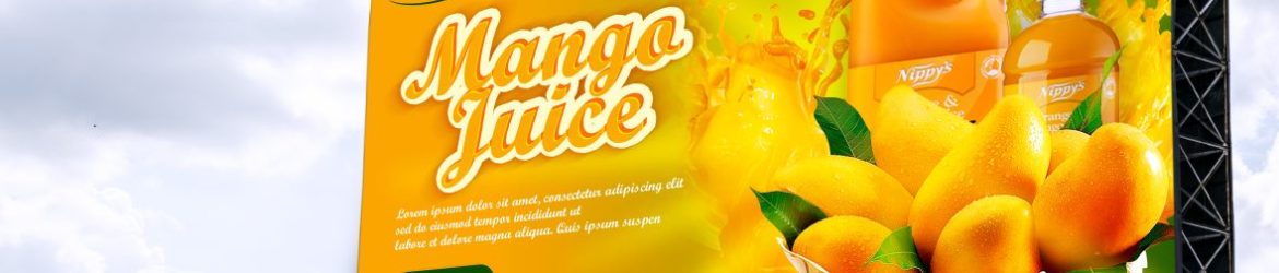 Juice Company Billboard Banner Design Template Juice Company Billboard Banner Design Template