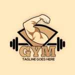 King bodybuilding and gym logo vector image