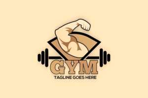 King bodybuilding and gym logo vector image