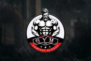 King Bodybuilding and Gym Logo Vector Image