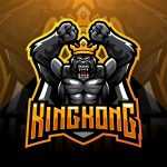 KingKong Esports Mascot Logo Template