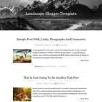 Landscape Responsive - Template para Blogger Landscape Responsive