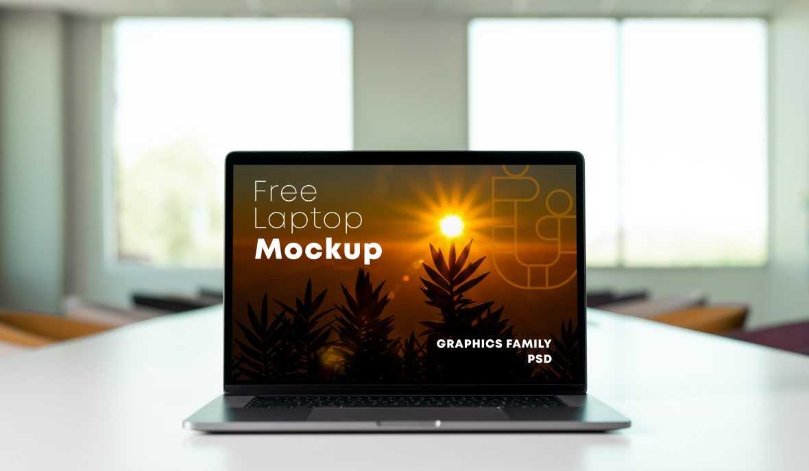 Laptop Screen Design Mockup