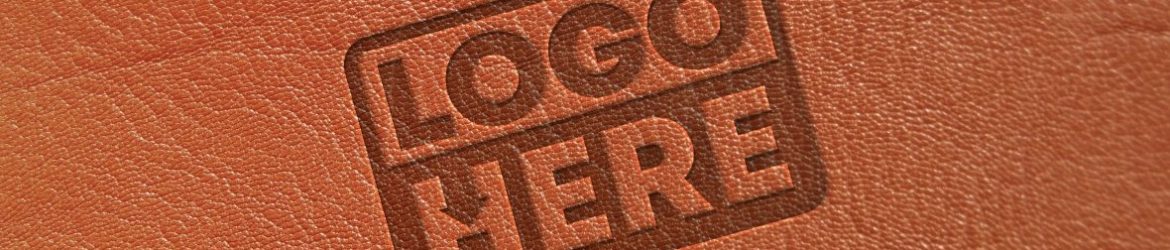 Leather Brand Stamp Logo Mockup