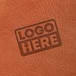 Leather Brand Stamp Logo Mockup