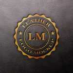 Leather Foil Stamp Logo Mockup - Download Grátis Leather Foil Stamp Logo Mockup