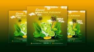 Lemon Drink Instagram Post Design