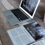 Letter and MacBook PSD Mockup