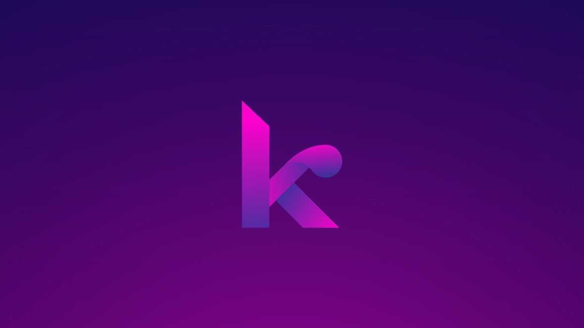 Letter K Gradient Logo Design