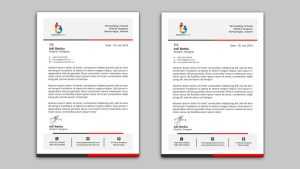 Letterhead Template Design