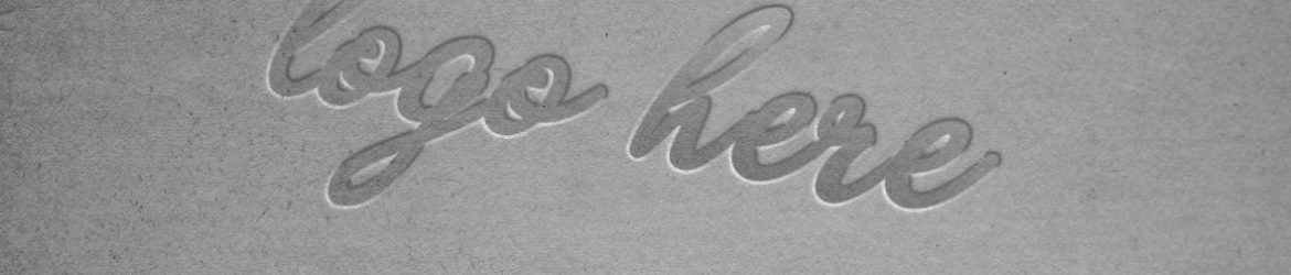 Letterpress Logo Mockup