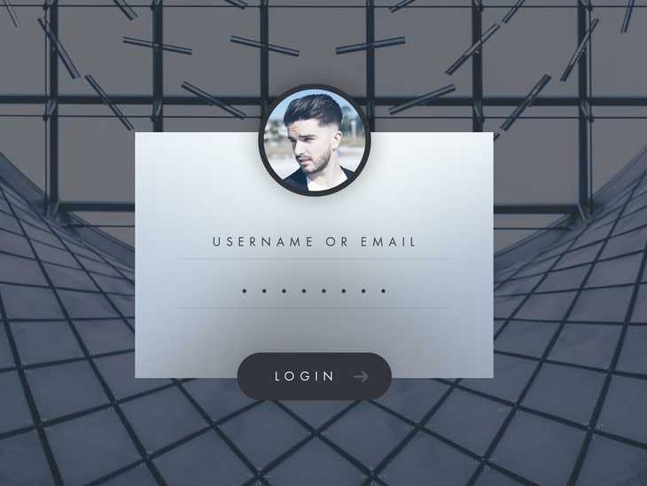 Login Free PSD