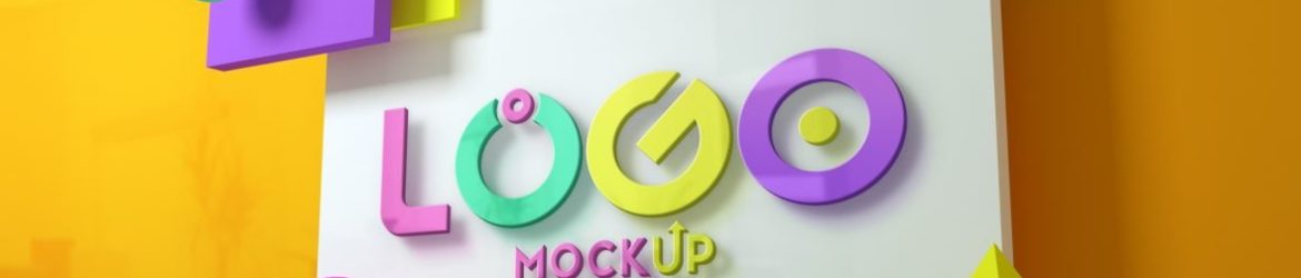 Logo Mockup – Abstract Colorful Style