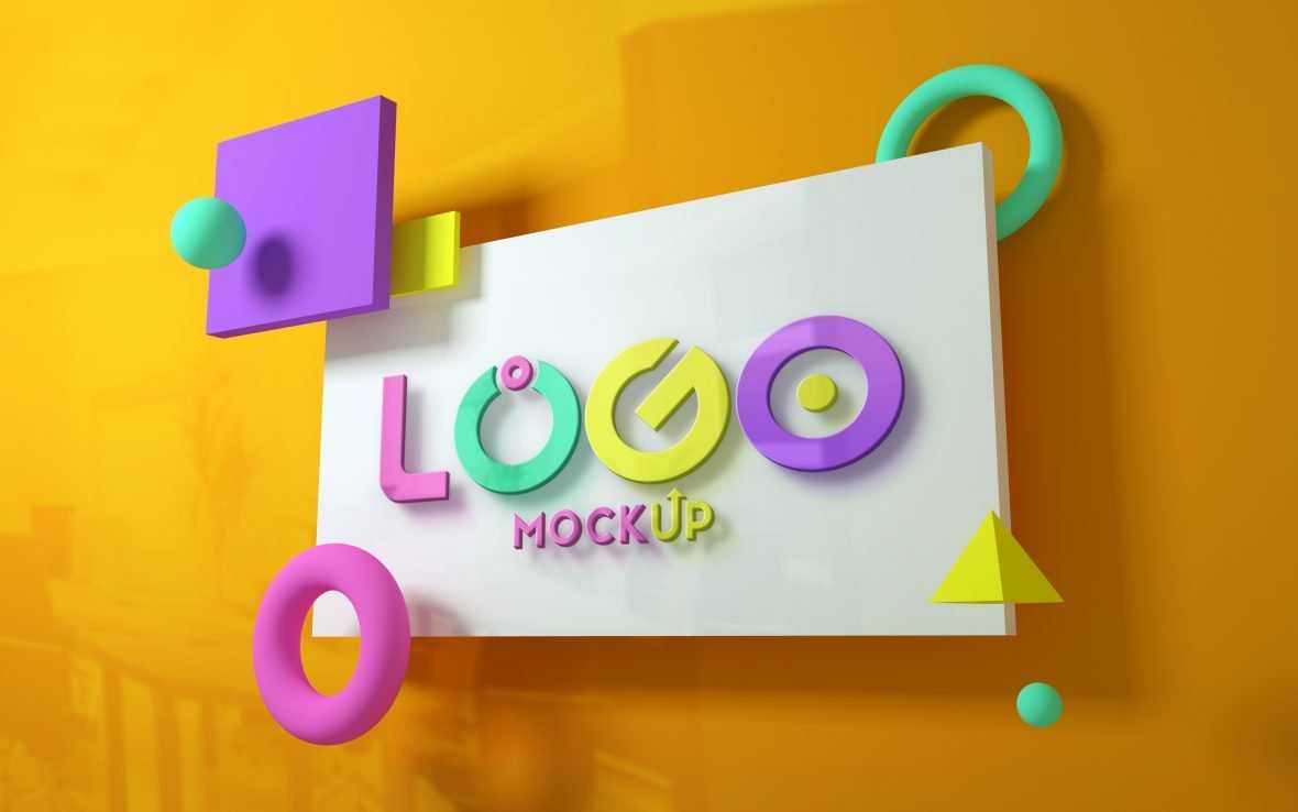 Logo Mockup – Abstract Colorful Style