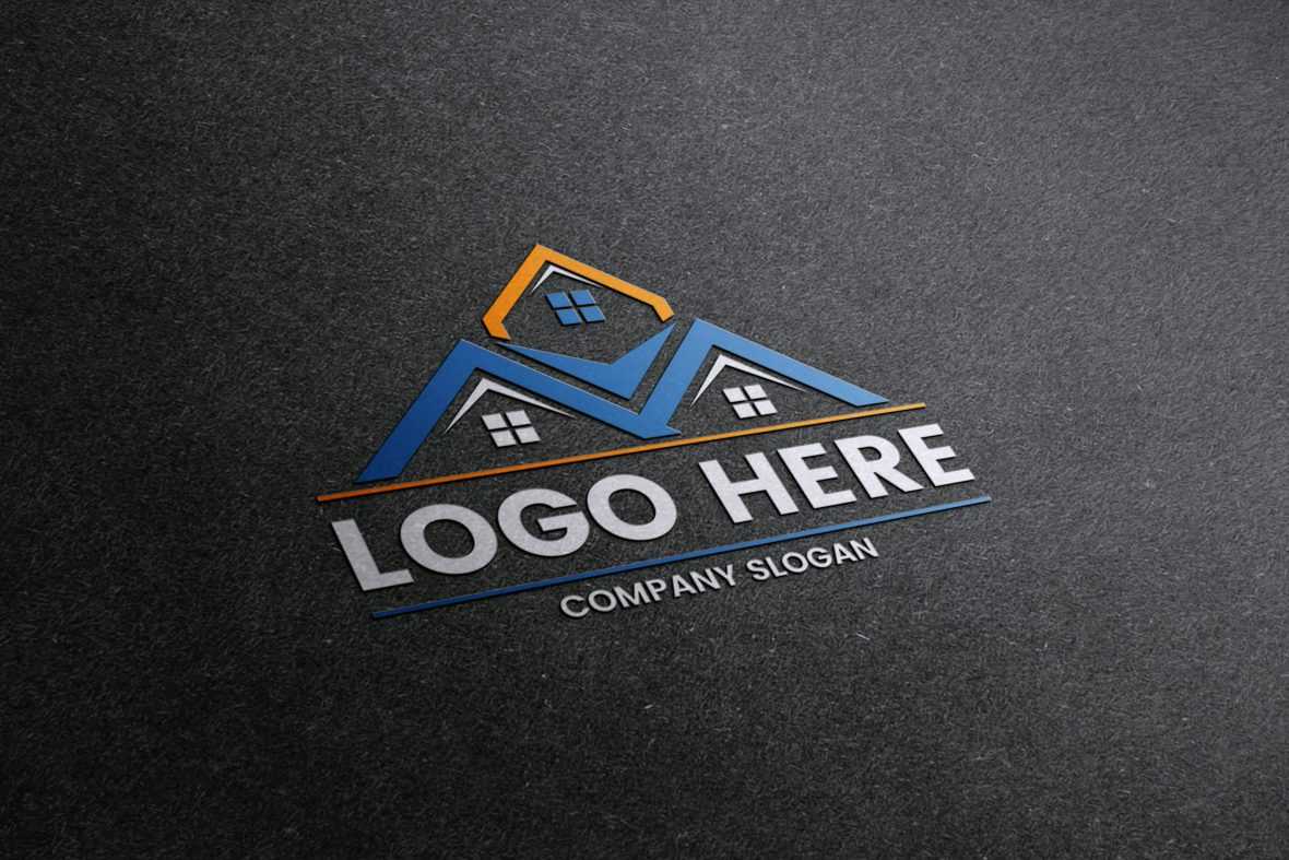 Logo mockup on a black fabric