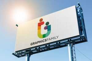 Logo Mockup on Big Billboard